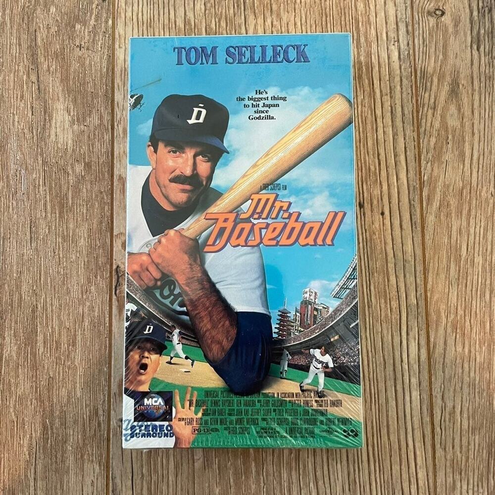 1992 Mr Baseball VHS Video Tape Tom Selleck Factory Sealed